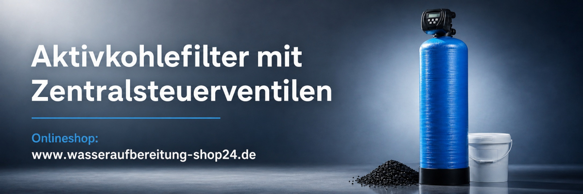 Aktivkohlefilter im Onlineshop mit Zentralsteuerventil