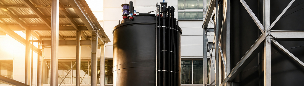 Chemikalienlagertank f&uuml;r die Versorgung einer Neutralisationsanlage