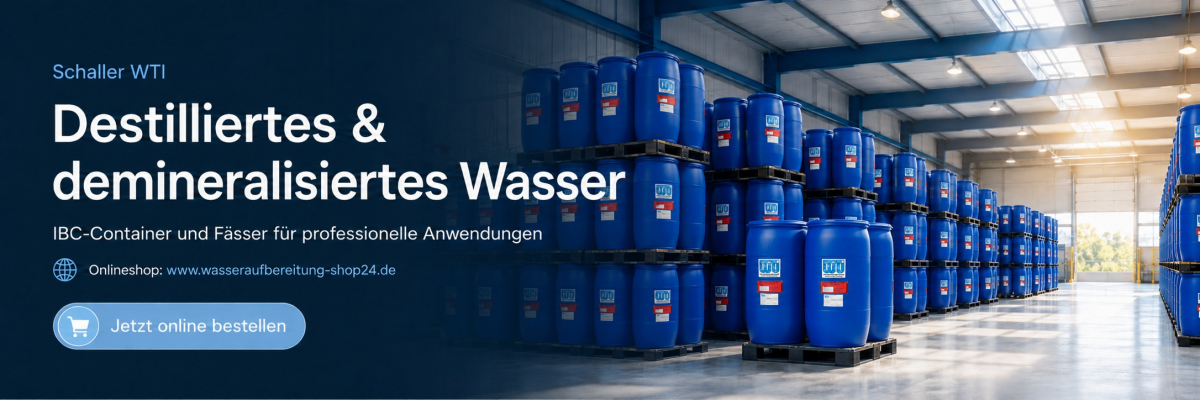 Demineralisiertes Wasser im Fass