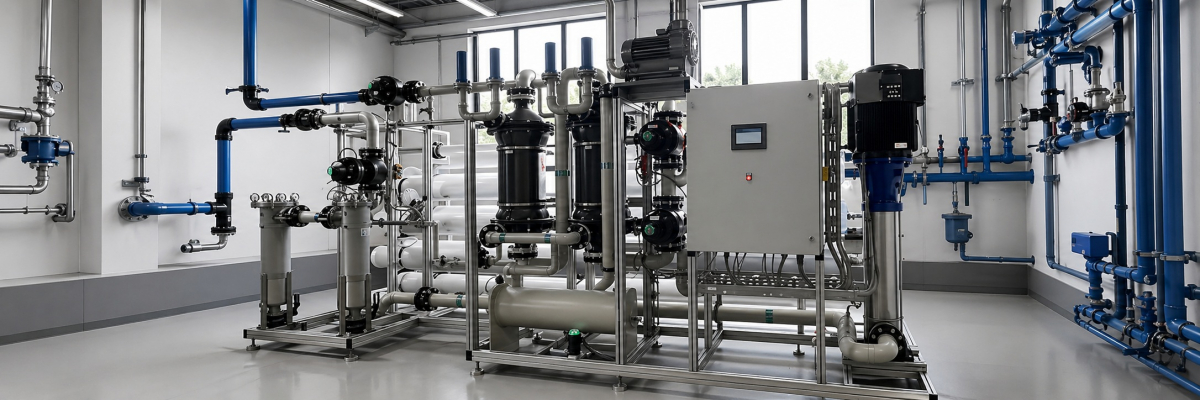 Membranentgasung 30 m&sup3;/h mit Umkehrosmoseanlage