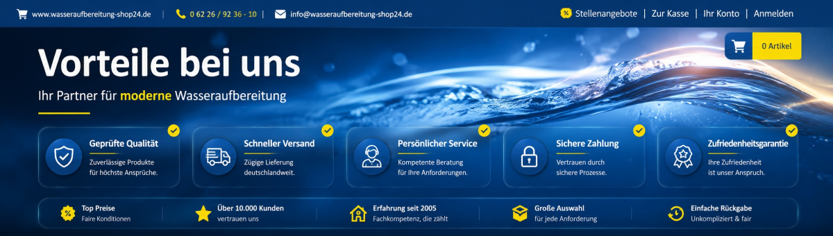 Vorteile Wasseraufbereitung Online-shop