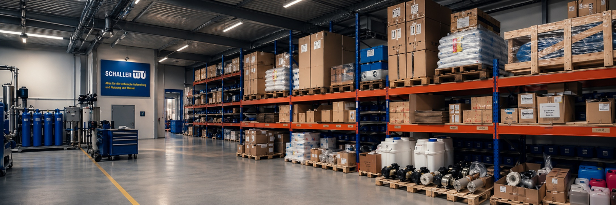 Materiallager Wasseraufbereitung