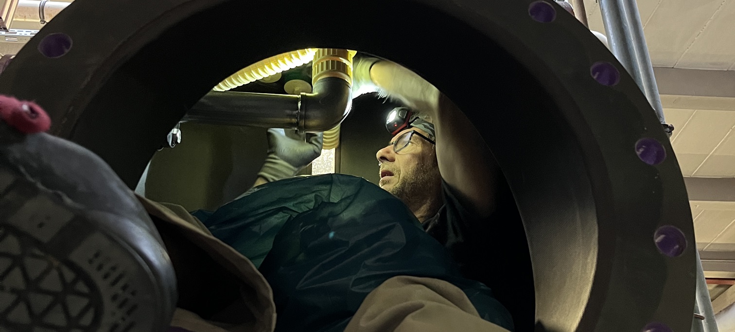 Düsentausch in einer Ionenaustauscheranlage