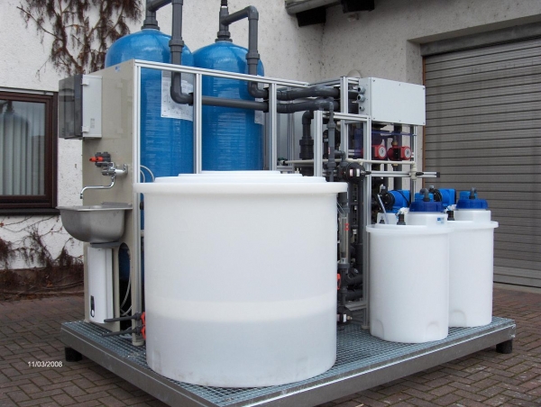 Wasseraufbereitungsanlage als transportable Rahmenanlage